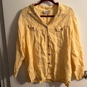 Lovely yellow Linen Shirt